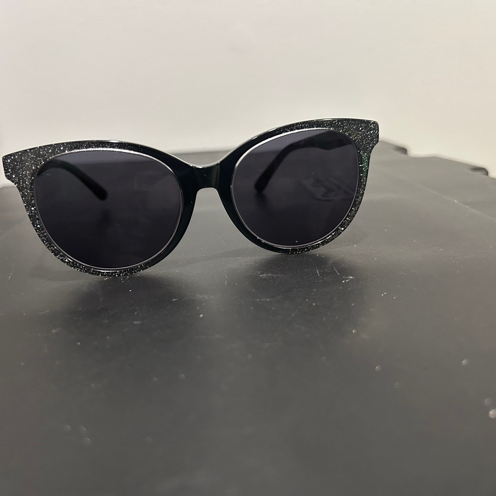 DuPont  Sney Elegant Black Glitter Sunglasses